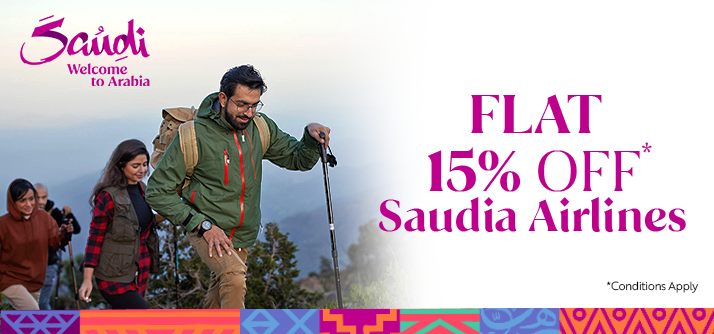 Enjoy 15% OFF on SAUDIA Airlines image