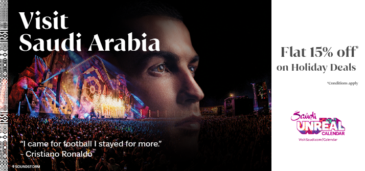15% savings on selected holiday packages to Saudi Arabia. image